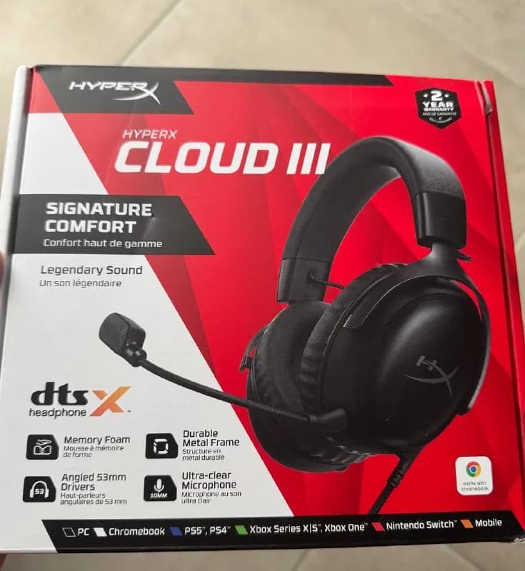 HyperX Cloud 3 Black — Тбилиси — 190 ₾