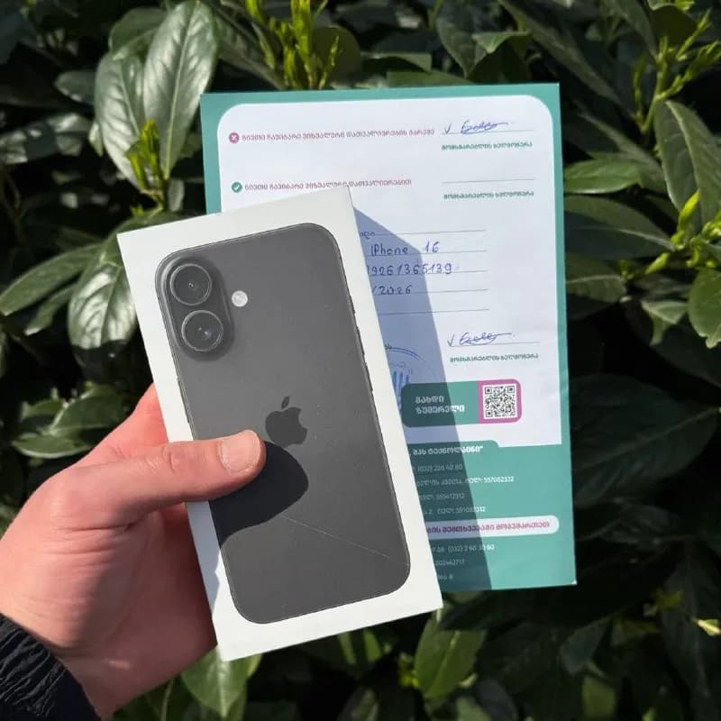 iPhone 16 128gb Black — Тбилиси — 2,000 ₾