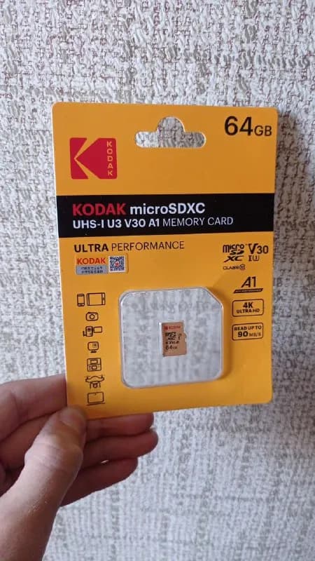 SD-карта на 64 гб v30 Kodak. Цена 20 лари. — Тбилиси — 20 ₾