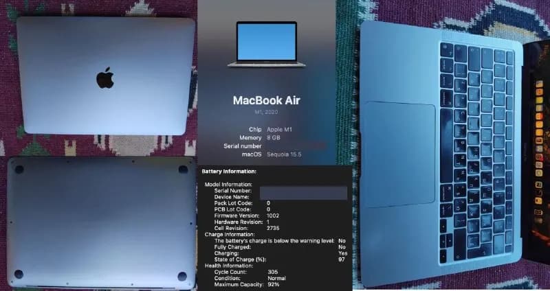 MacBook Air M1 (8/256) — Тбилиси — 1 600 ₾