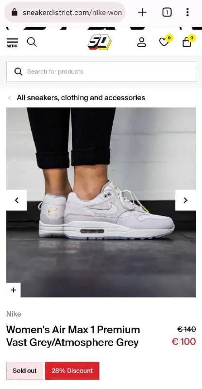 Nike Wmns Air Max 1 Premium (ориг.), размер 38,5 (24,5 см по стельке) — 80 лари — Тбилиси — 80 ₾