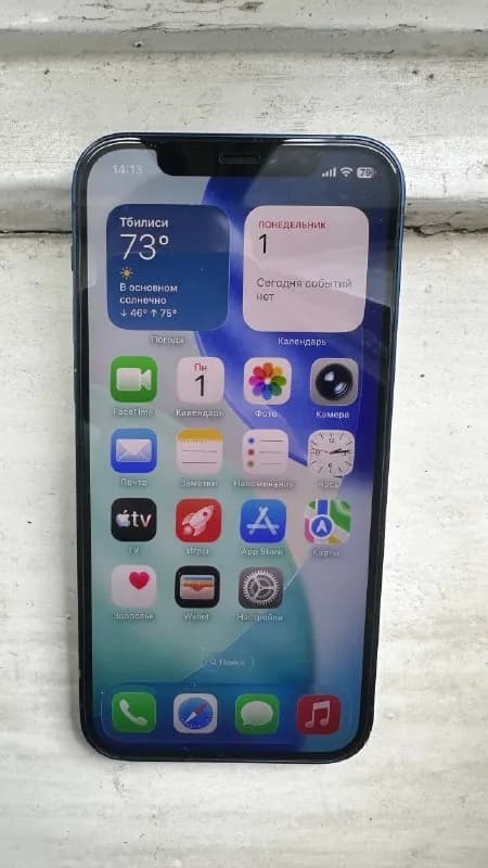 IPhone 12, 256Gb, Blue. Телефон в хорошем состоянии, работают все функции, от айклауда отвязан, накл — Тбилиси — 500 ₾