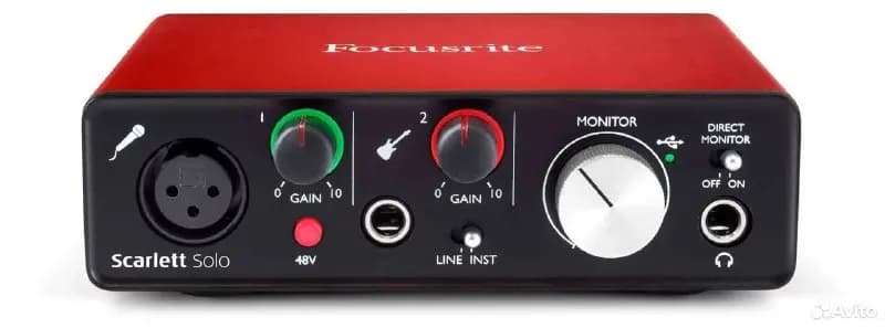 Focusrite Scarlett Solo 2nd Gen для записи музыки и подкастов дома — Тбилиси