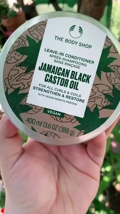 The Body Shop Jamaican Black Castor Oil — несмываемый ливин кондиционер для кудрявых волос. 400 мл, — Батуми — 30 ₾