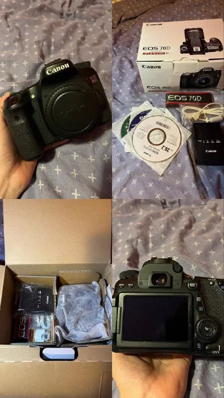 canon 70d 500$, состояние 9/10 пишите, расскажу подробнее :) — Тбилиси — 500 $