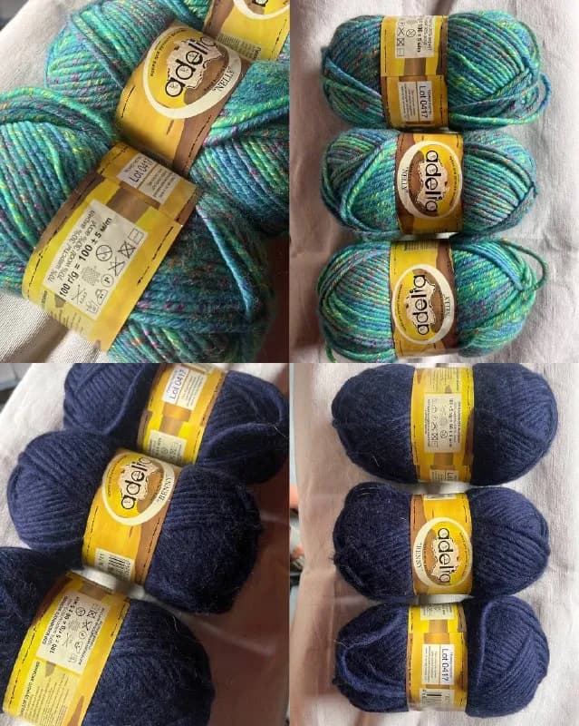 1. Adelia «Nelly» 3 шт lot0414 по 100 гр. 70% шерсть, 30% акрил. 44 лари (за 3 шт) — Тбилиси — 44 ₾