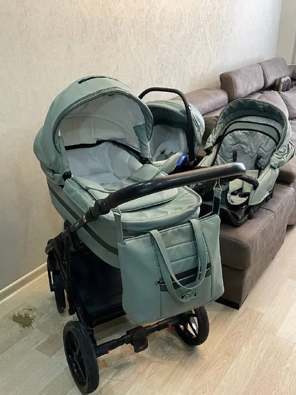 Adamex Rimini 3в1. Колесная база одна и три сменных блока. Люлька, прогулочный блок, авто-люлька. — Тбилиси — 1000 ₾