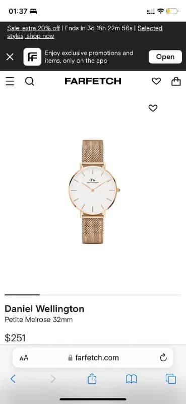 Часы DW petit rose gold — Тбилиси — 250 ₾