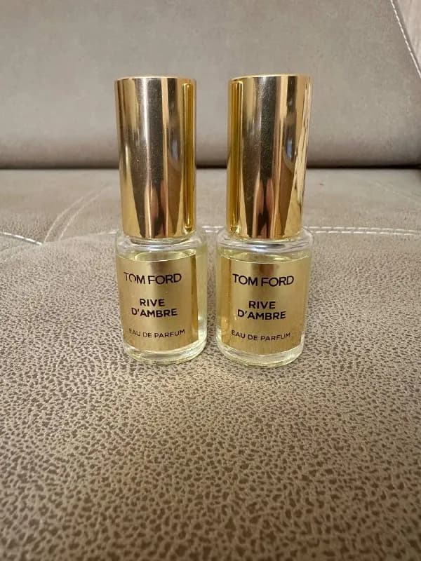 Tom Ford Rive d`Ambre формата travel size (два флакона по 10 мл), не использованные. Заказывал из СШ — Тбилиси — 50 ₾