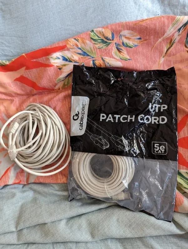 2 пачкорда (ethernet) — длинной 15 метров каждый. Один в упаковке, один нет. — Тбилиси — 10 ₾