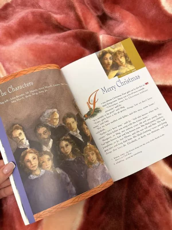 Little Women на английском, после глав задания, страницы глянцевые, лексика легкая. — Тбилиси — 7 ₾