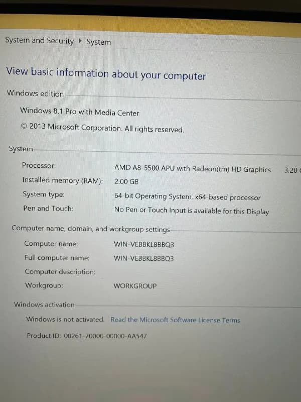 amd a8-5500 apu 4 ядра 3200ггц — Тбилиси — 760 200 ₾