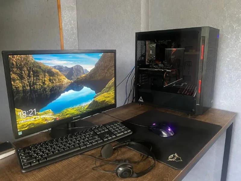 1. Материнская плата H110 M-k — питания спокойно хватает для i7. — Тбилиси — 1 100 ₾