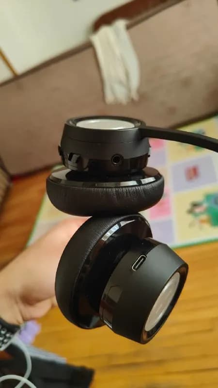 Bluetooth наушники New Bee Bh58 для аудиомитингов, идеальное состояние. Поддерживает USB адаптер, Bl — Тбилиси — 80 ₾