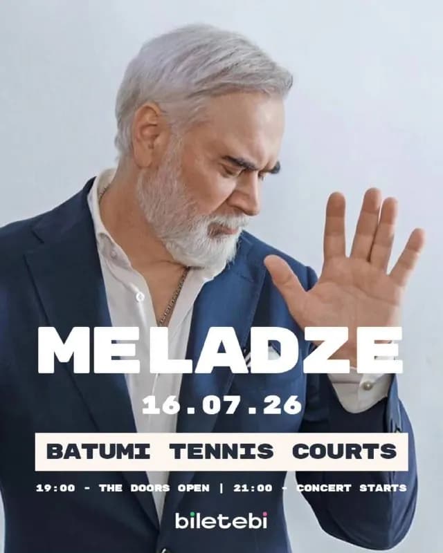 4 билета на концерт легендарного Валерия Меладзе 16 июля в Батуми по выгодной цене! Лучшие места в G — Батуми — 180 ₾