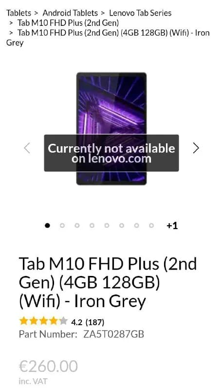 Lenovo Tab M10 FHD Plus — Тбилиси — 350 ₾
