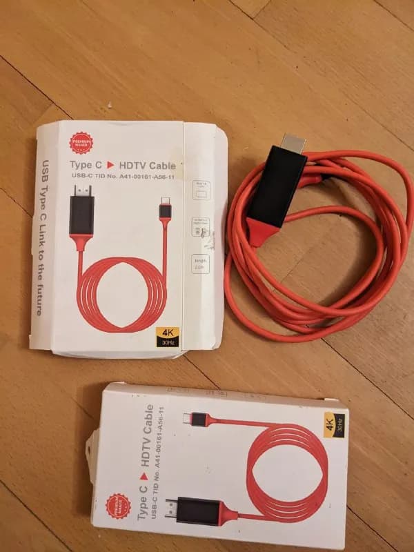 USB C to HDMI Cable 25 gel, 25 лари. Абсолютно новая, в наличии 2 штуки, заказали, но не понадобило — Тбилиси — 25 ₾