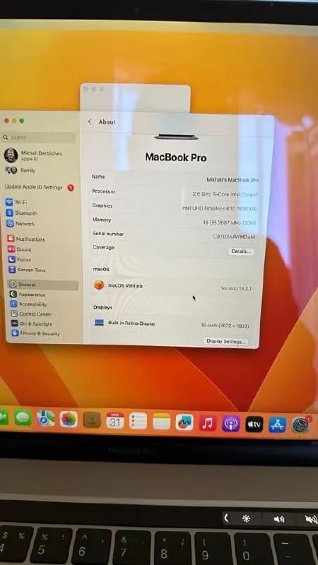 MacBook Pro 2019, 16 дюймов. — Тбилиси — 1 200 $