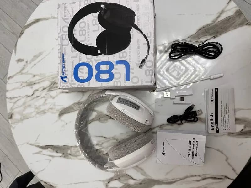Attack Shark L80 White — лёгкие, комфортные и универсальные. Идеальны как для игр, так и для работы, — Тбилиси — 100 ₾