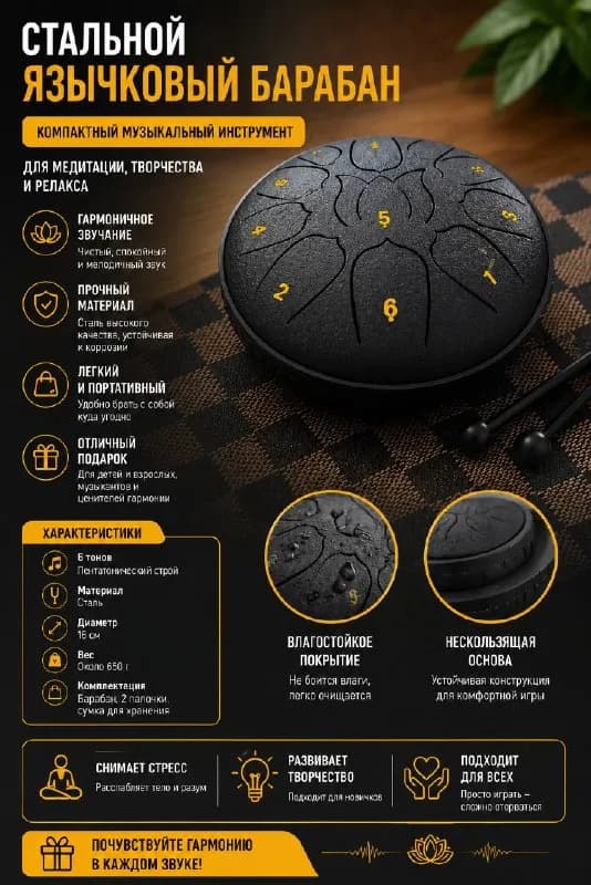 Steel Tongue Drum) — Батуми — 20 ₾