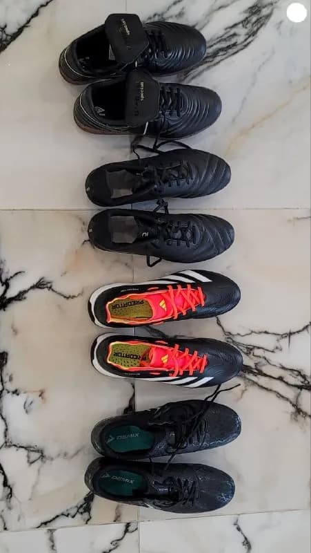Demix 70 лари, сороконожки Adidas Predator 140 л, мультигрейн кожаные Kipsta 100 л, футзалки которы — Батуми — 70 ₾