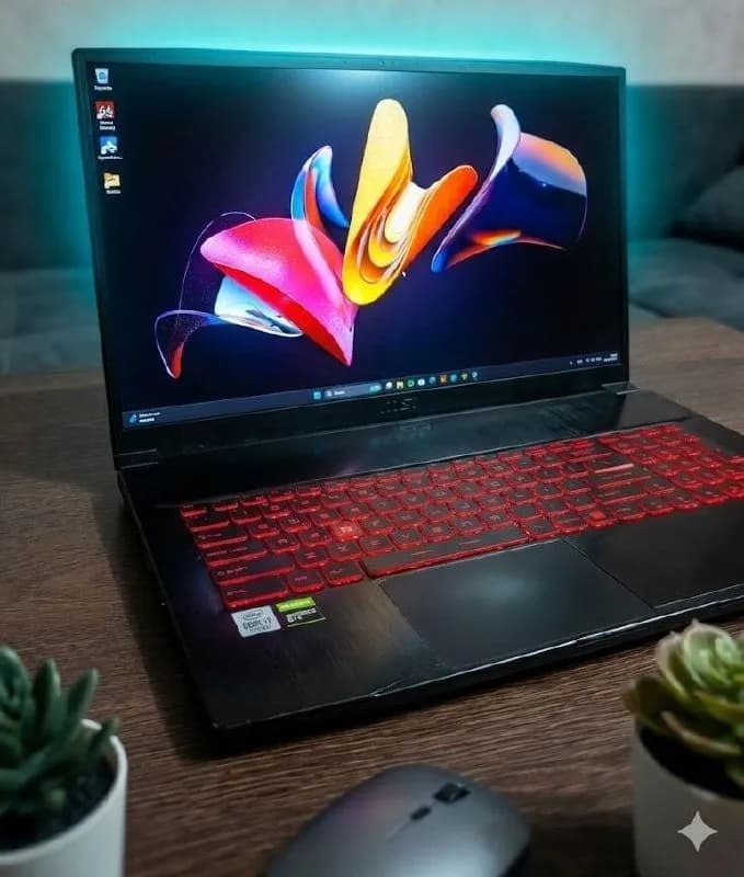 2022 году за 1300 евро) большой игровой ноутбук MSI GF75 Thin 17.3» 144Hz (i7-10750H / 16GB / 512GB — Батуми — 1100 ₾