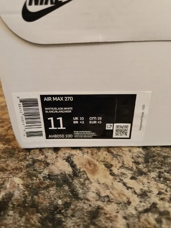 air max 270, новые, размер 11 us/45 eu. 399 лари — Тбилиси — 399 ₾