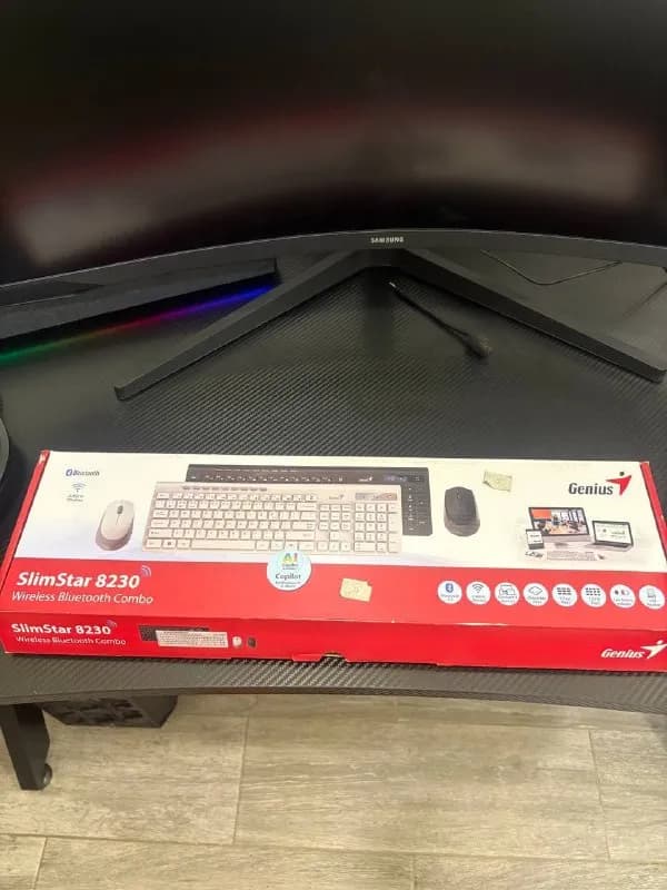 1. Продам беспроводной набор, клавиатура и мышка genius состояние нового, Покупал за 92, отдам за 50 — Батуми — 50 ₾