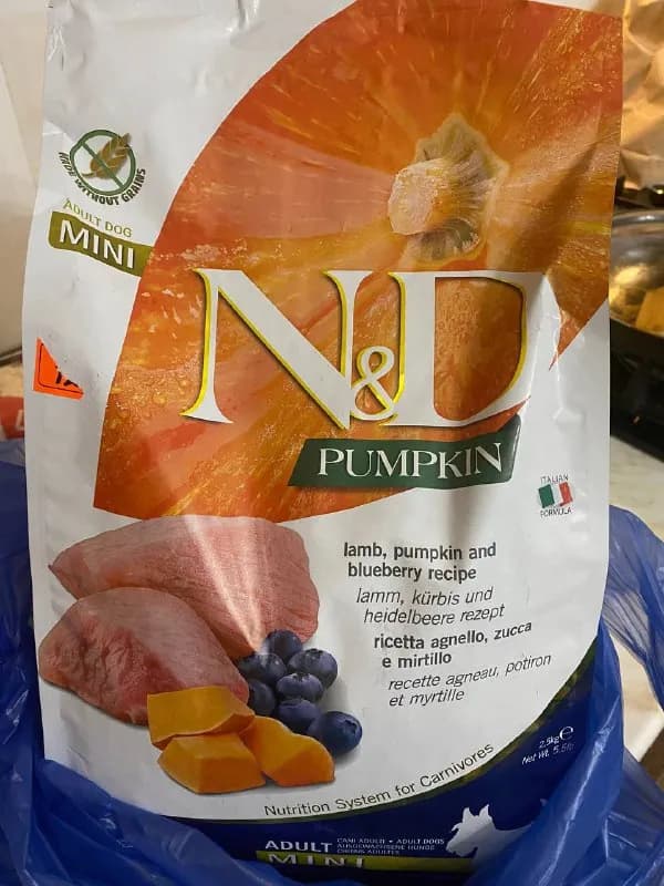 Farmina N&D pumpkin lamb, pumpkin and blueberry recipe (adult mini) 2.5кг — Тбилиси — 90 ₾
