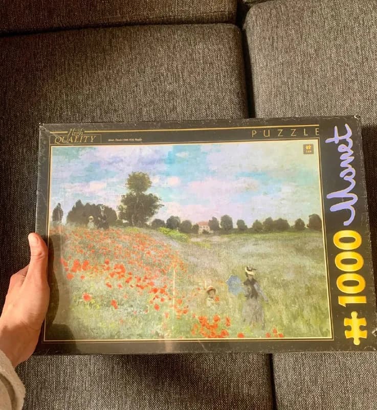 1000 деталей Клод Моне поле маков, новый запечатанный — Тбилиси — 15 ₾