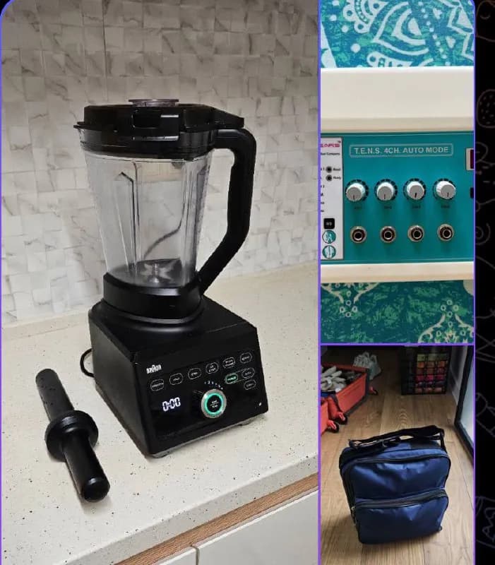 Braun PowerBlend 9 JB9040BK мощь 1600W, можно молоть ореховые пасты и делать муку из всего. Брали он — Тбилиси — 450 ₾