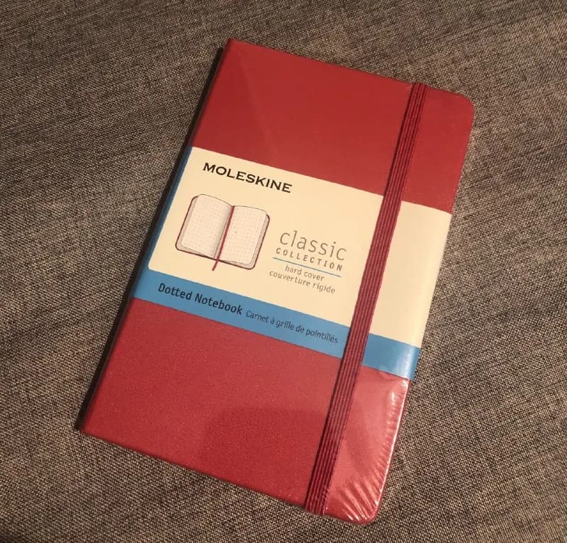 Moleskine 9×14 см, красная, в мелкую точку. Новая, запечатана в пластик. Тбилиси Сабуртало/Ваке/Цент — Тбилиси — 30 ₾