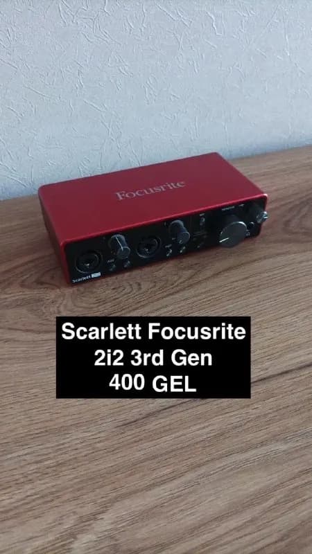Scarlett Focusrite 3rd Gen — 400 Gel. Включая USB-C провод. — Тбилиси — 400 ₾