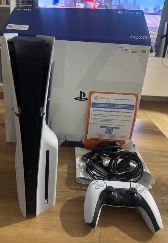 PlayStation 5 slim 1 ТБ новая последняя ревизия матовая с гарантией с коробкой документами 1300 лари — Батуми — 1,300 ₾