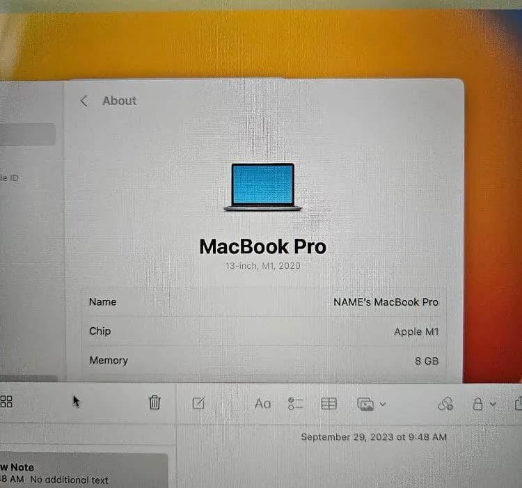 Apple MacBook Pro 13in (256GB SSD, M1, 8GB) — Тбилиси — 2 500 ₾