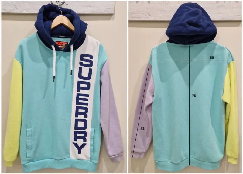 1. Superdry, оверсайз худи, размер oversize M. 100 ₾ — Тбилиси — 100 ₾