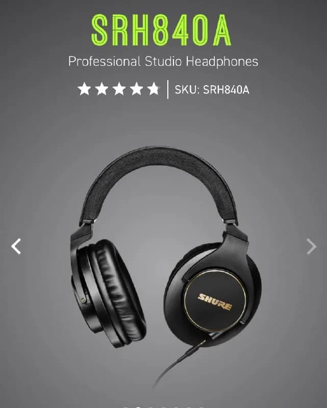 SHURE SRH840A — Тбилиси — 500 ₾