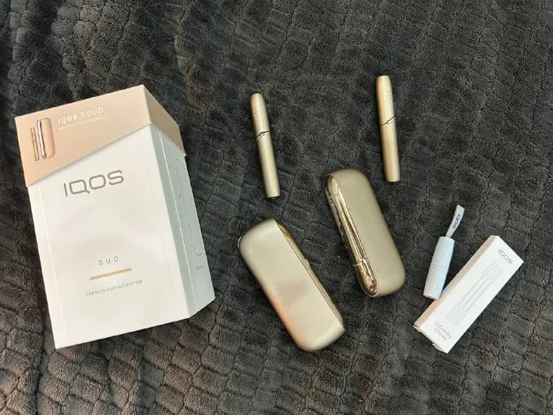IQOS duo, оригинал. Двухзарядный, в рабочем состоянии. (Второй комплект работает с перебоями, отдам — Тбилиси — 50 ₾