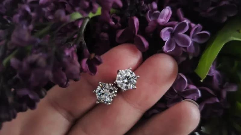 2 Ct) ослепительно яркие переливающиеся серьги💎 — Батуми — 200 ₾