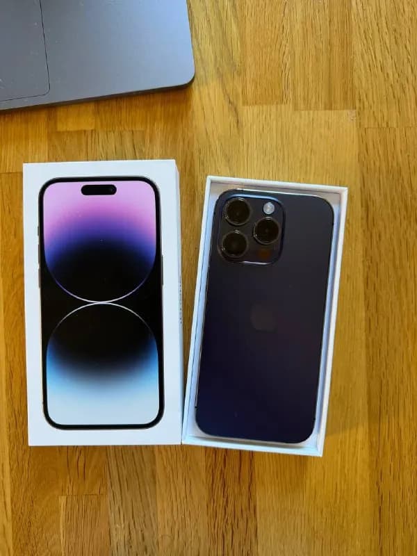 iPhone 14 Pro 256Gb. Купил в сентябре 2022. Не вскрывался, не купался, не падал. Коробка, чек. Есть — Тбилиси — 1 000 ₾