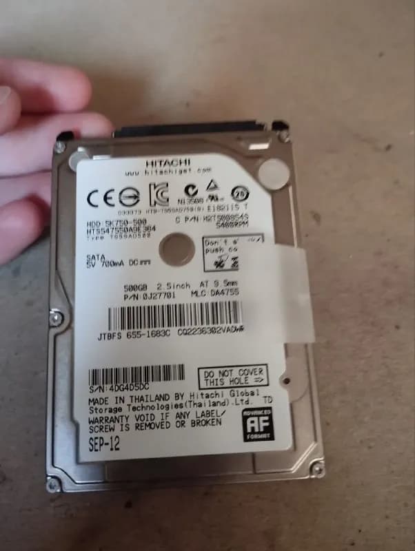 hdd на 500 гб (полумёртвый НО состояние самого диска хорошое) (прыгает он) как просто хранилище сойде — Тбилиси — 20 ₾