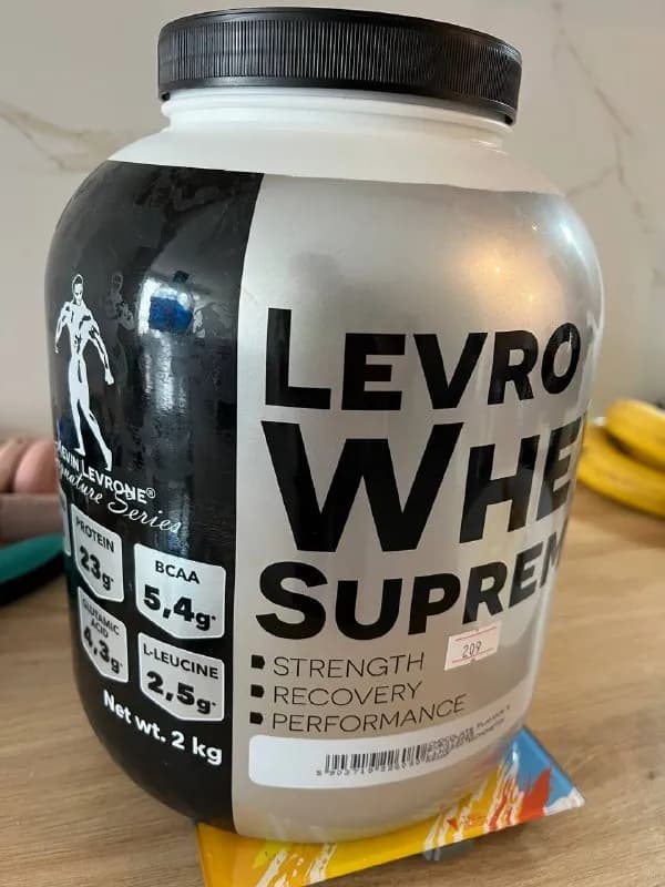 Kevin Levrone — Levro Whey Supreme, не подошел вкус. Использовано примерно 10 мерных ложек. Покупалс — Тбилиси — 209 ₾