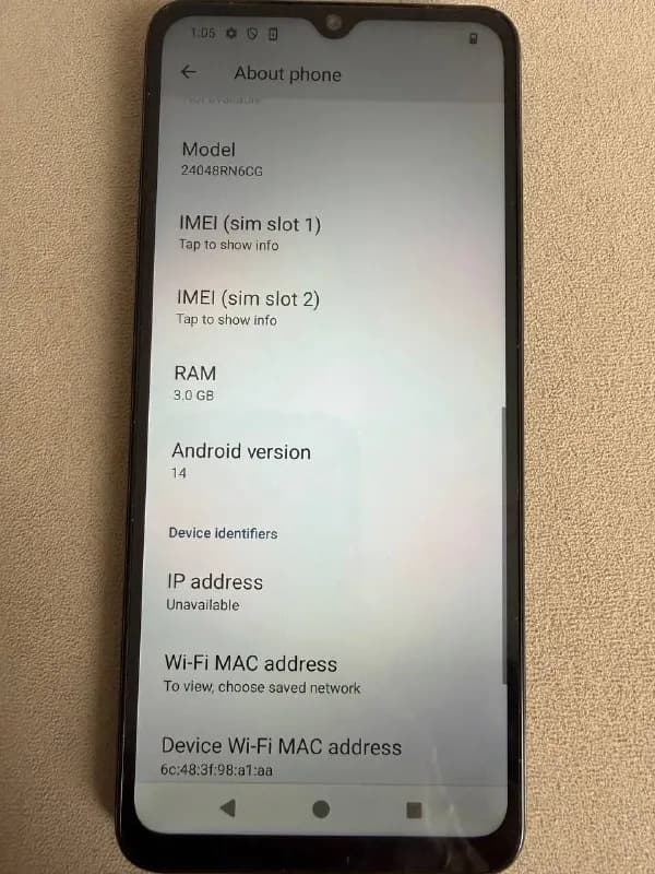 redmi A3x, 3*64gb, без коробки, отличное состояние. Цена 100 лари.Без торга! — Батуми — 100 ₾