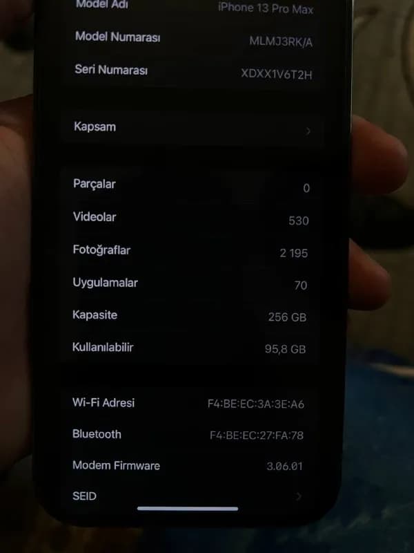 IPHONE 13 PRO MAX 256 GB / 🔋88% / — Тбилиси — 2 500 ₾
