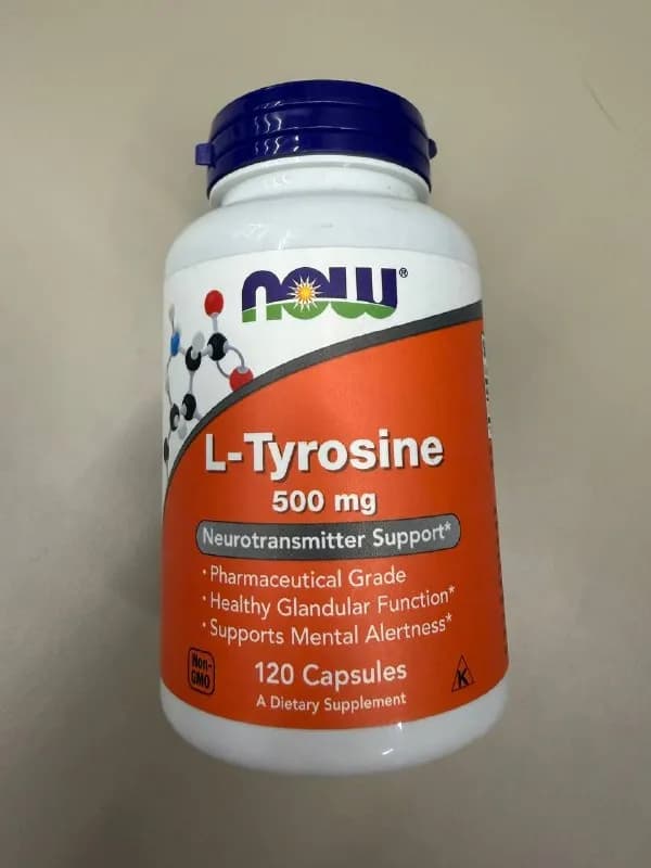 1. NOW L-Tyrosine 500 mg (до 10/2027) — 30GEL — Батуми — 30 ₾