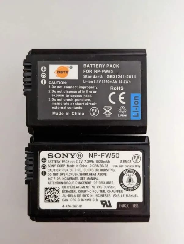 Sony NP-FW50 — Тбилиси — 40 ₾