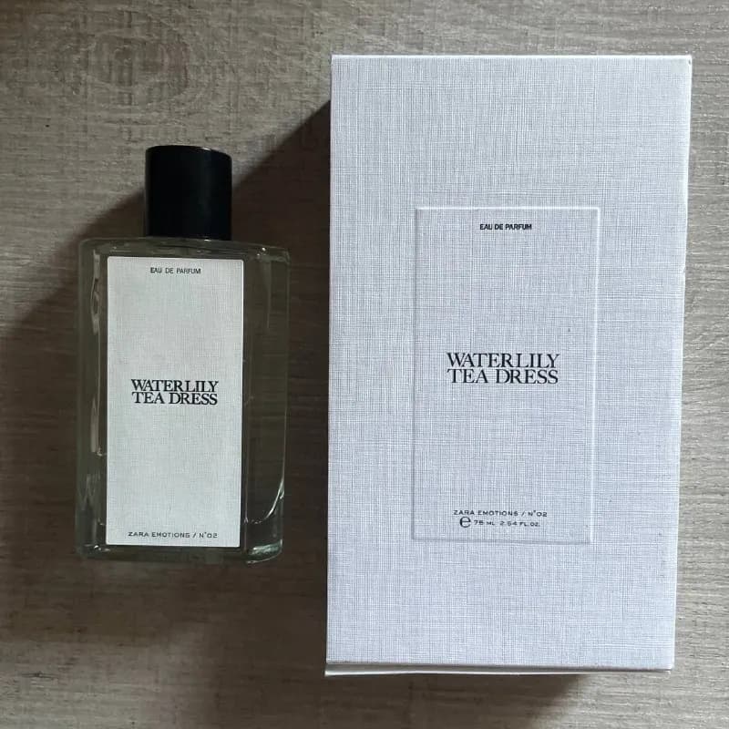 Zara waterlily tea dress, ненавязчивый скорее женский аромат, цветы и зеленый чай, полный флакон бе — Тбилиси — 100 ₾