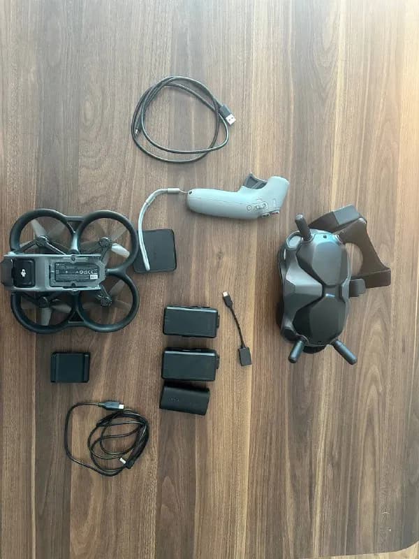 1. fpv дрон dji avata fly smart combo (тот, который с dji goggles v2) + батарея + набор nd фильтров — Тбилиси — 1 100 ₾