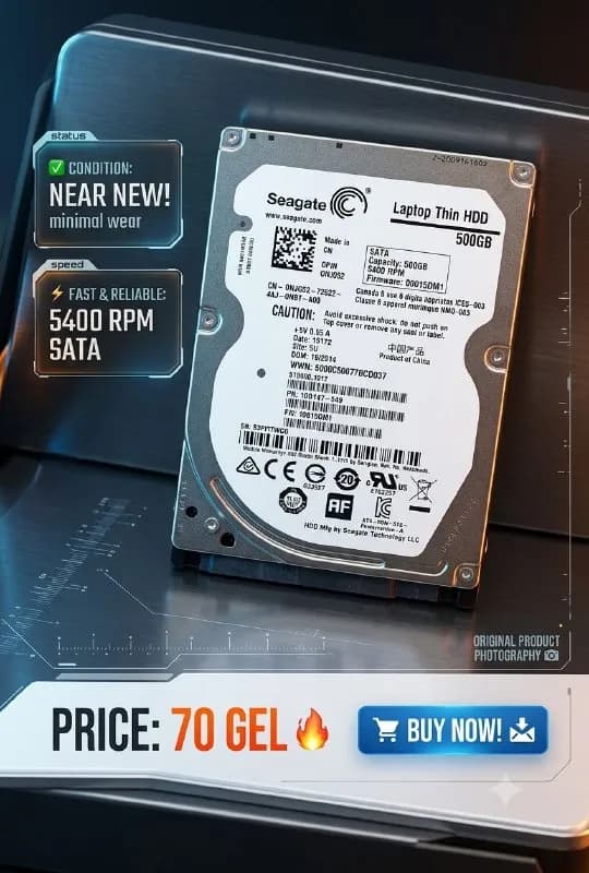 Seagate 500GB — Состояние нового! — Батуми — 70 ₾