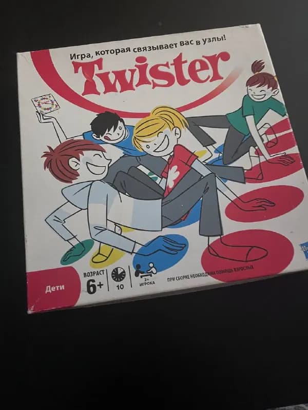 1. Игра Twister б/у (дети) — полный комплект на русском языке (поле, крутилка, правила) 20 gel — Тбилиси — 20 ₾